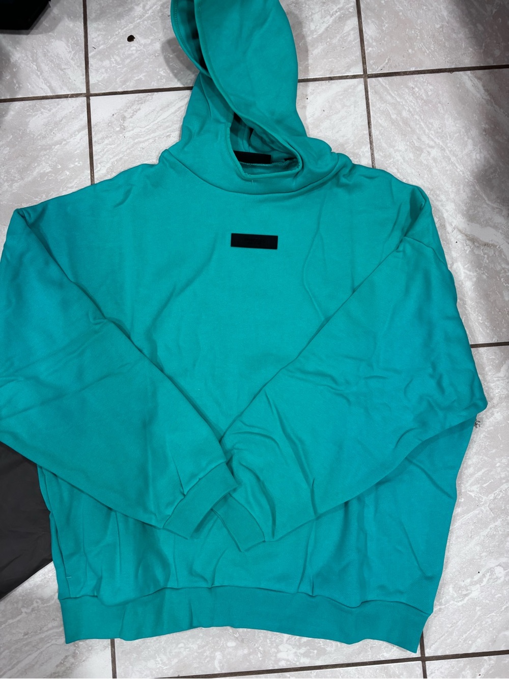Men's Teal Hooded Sweatshirt - Casual Pullover Hoodie